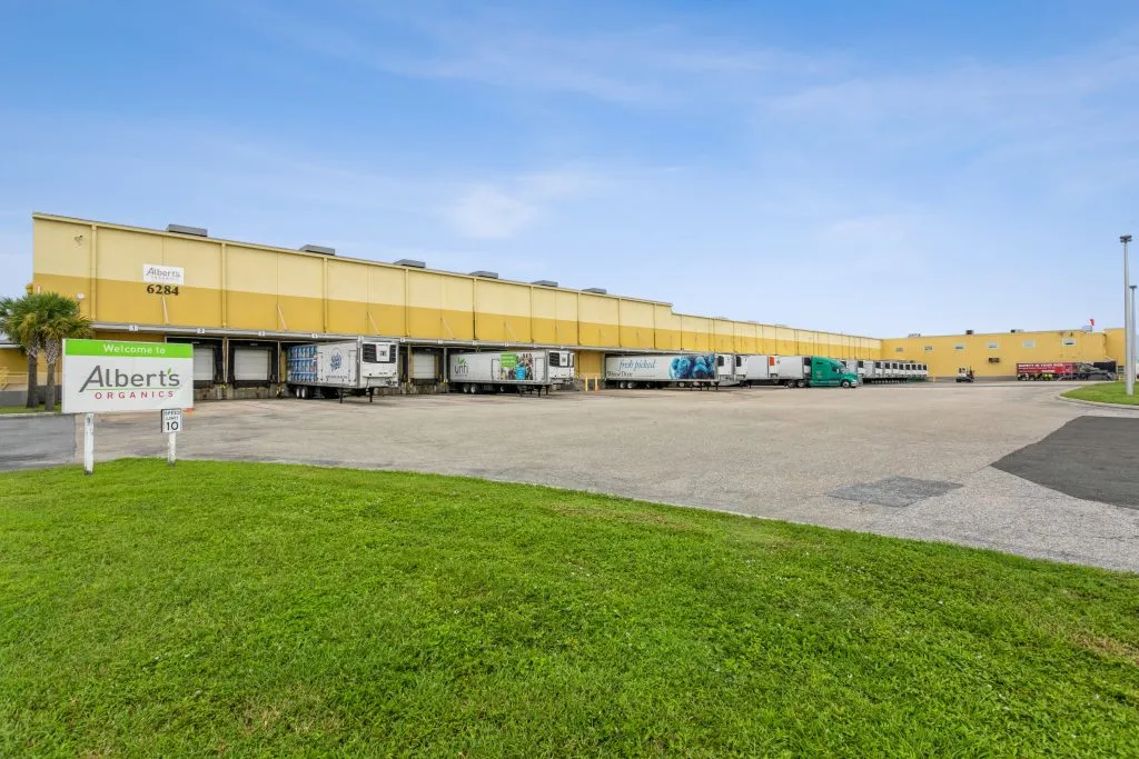 Loading docks and trucks at 6100 McIntosh Rd