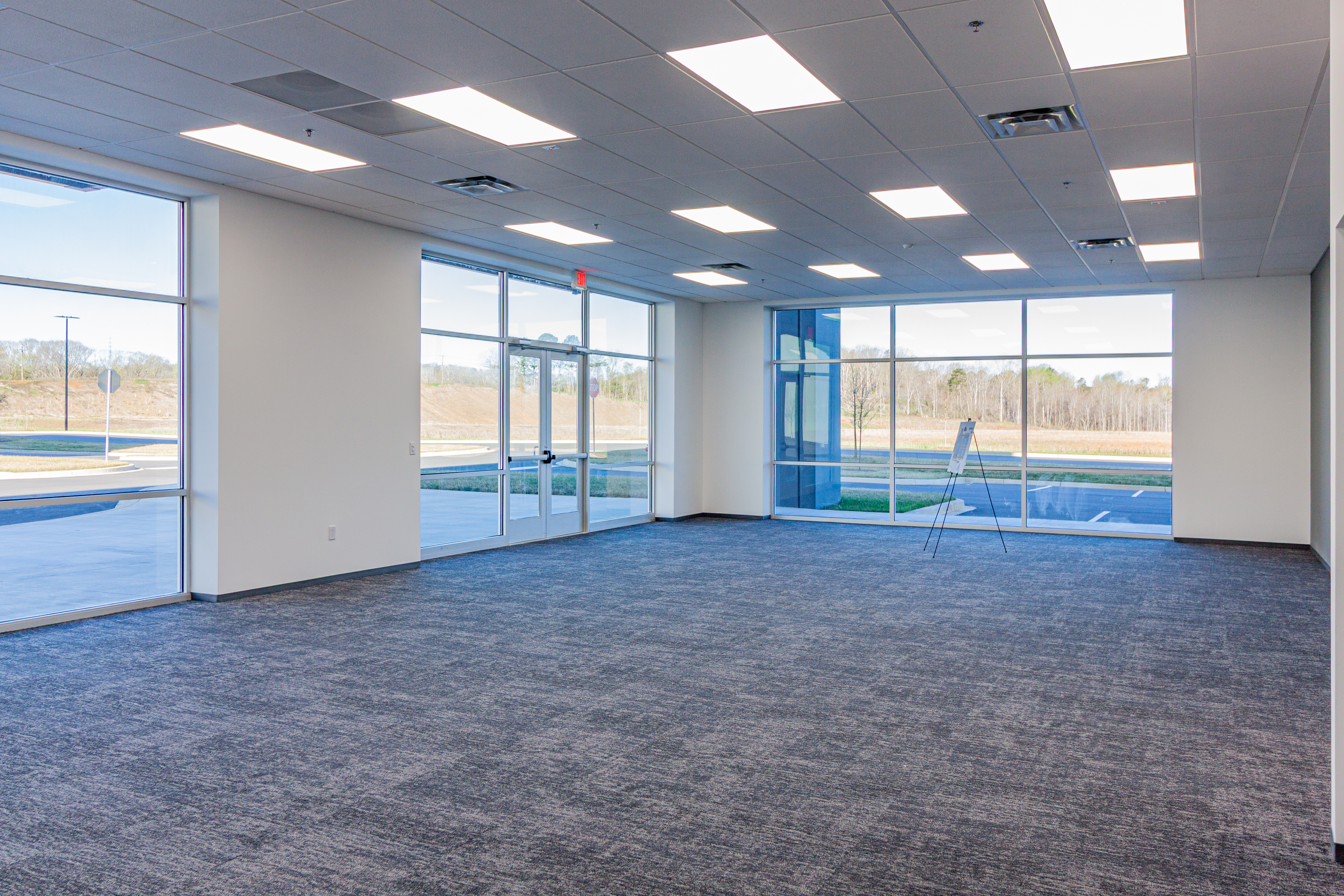 High ceiling industrial space