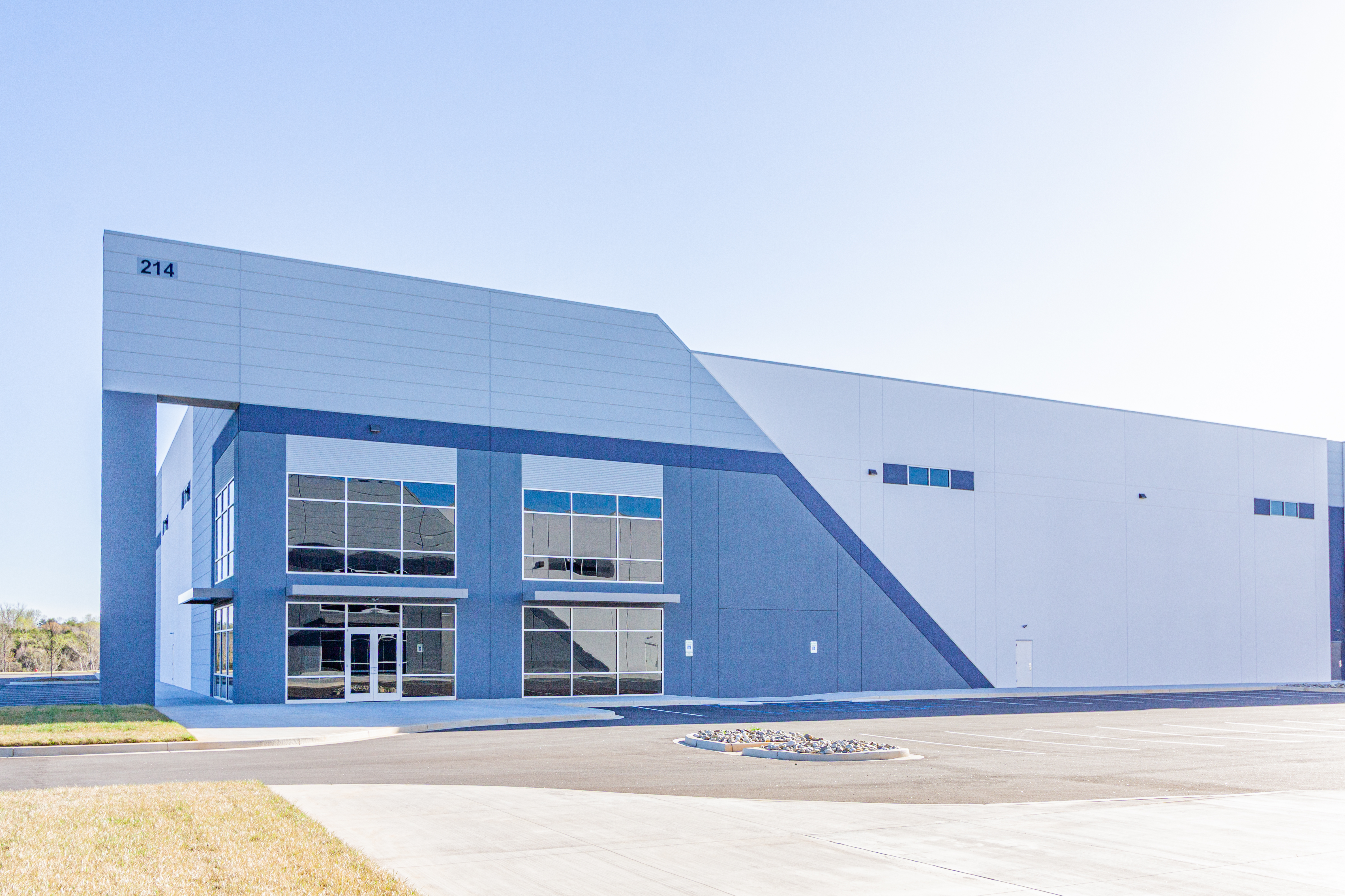 Exterior industrial building