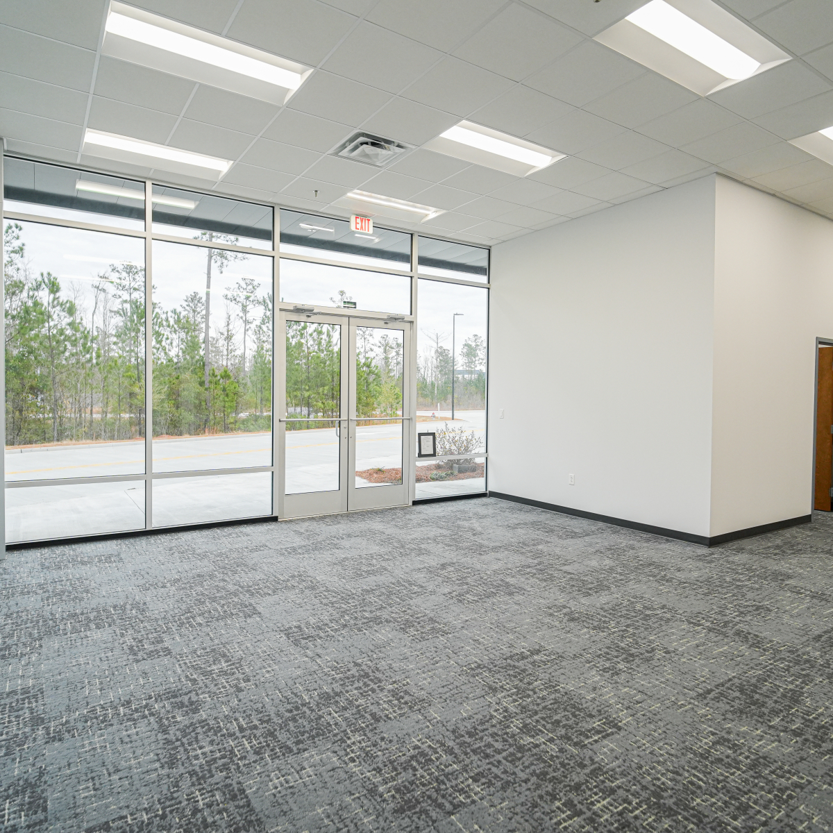 Industrial warehouse interior space