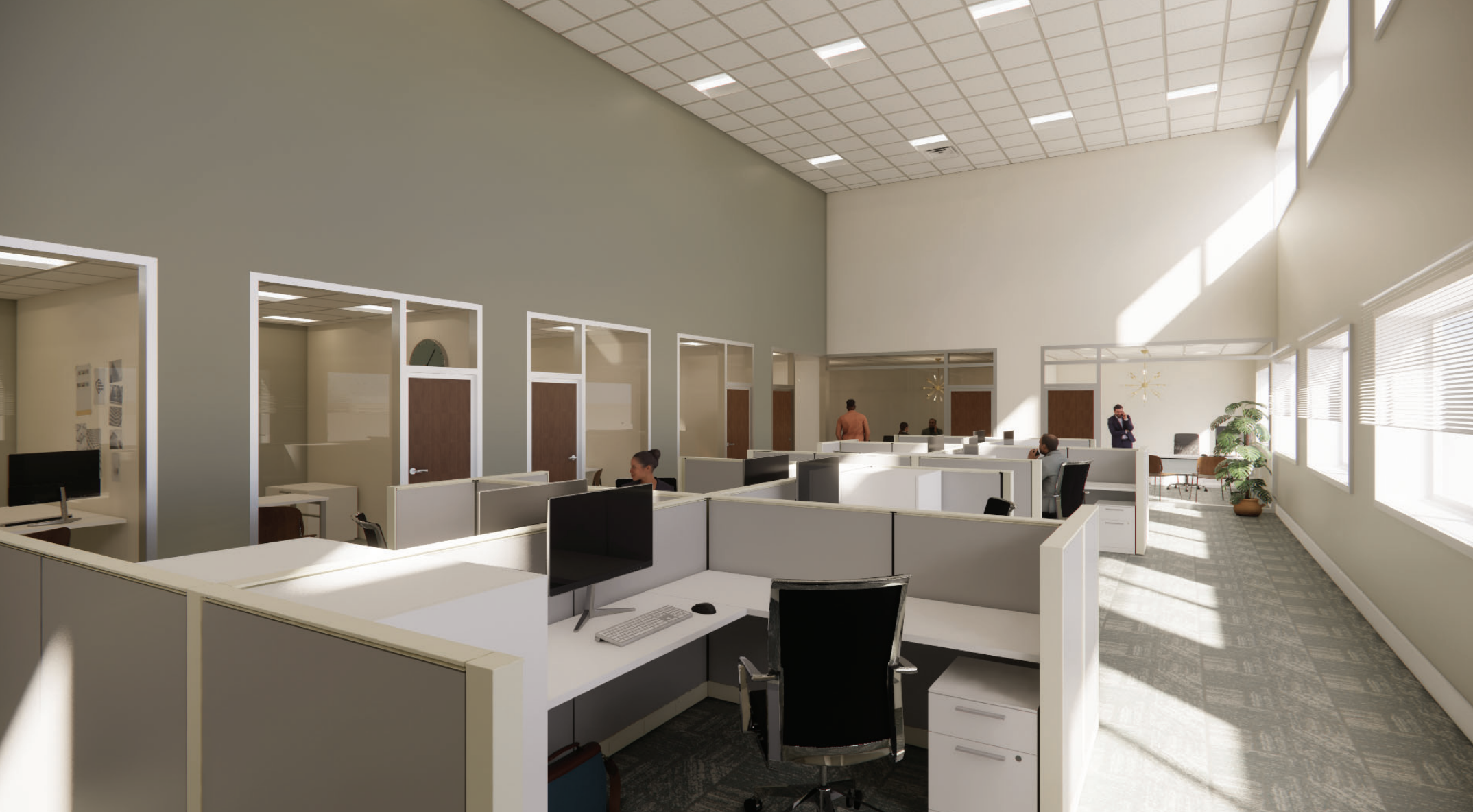 Potential office buildout rendering
