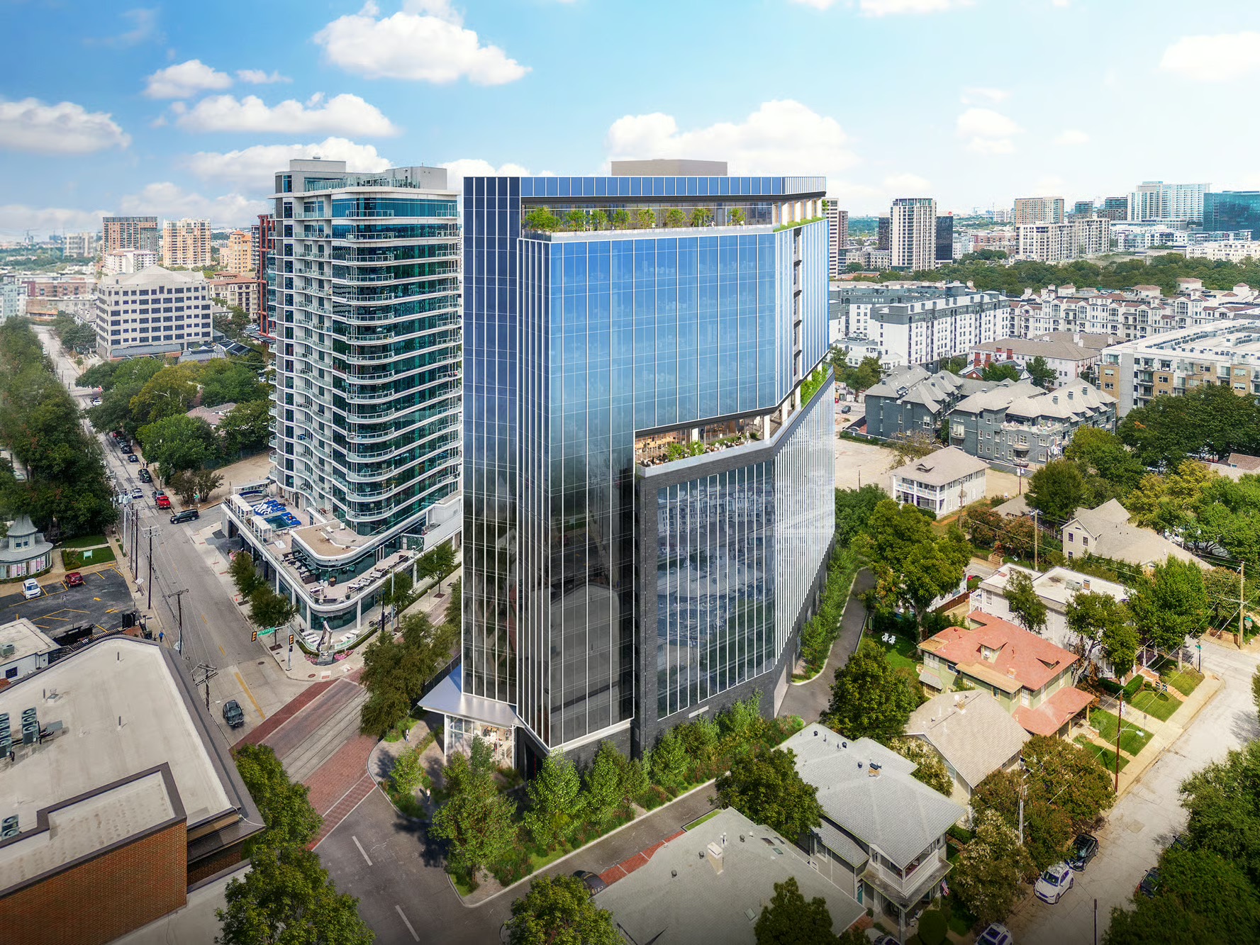 Exterior rendering of 2626 McKinney Avenue