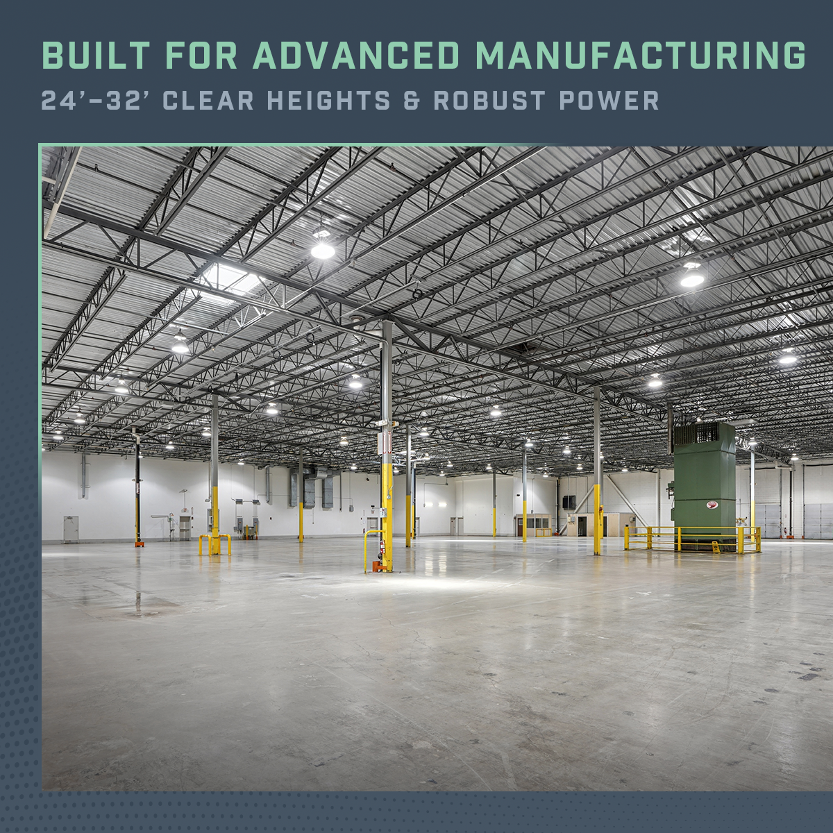 High-bay industrial interior