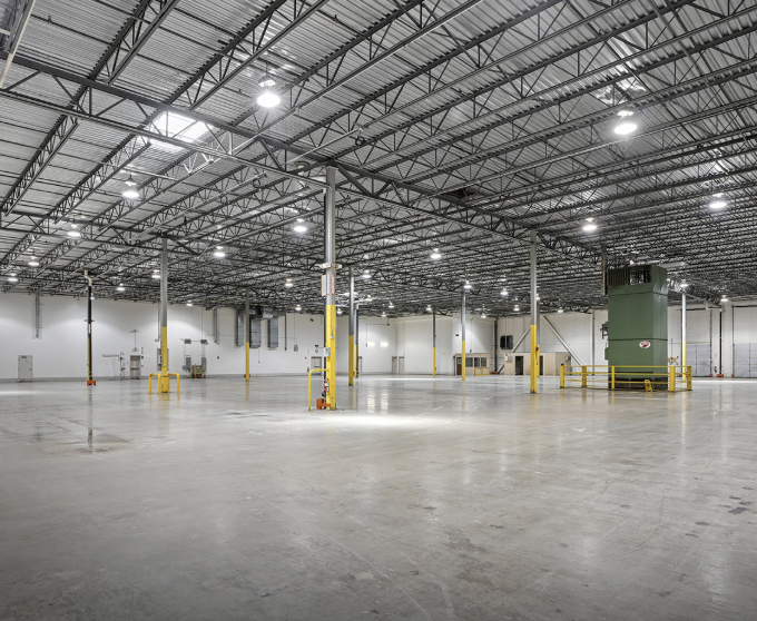 Industrial warehouse interior