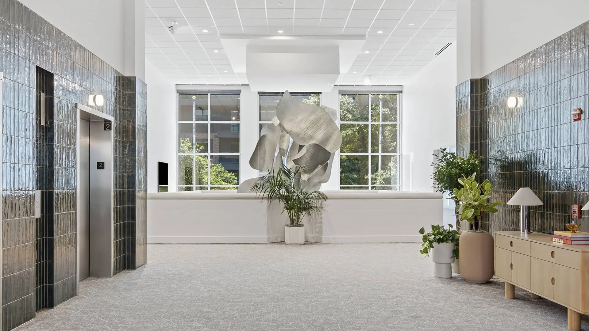 Renovated shared interior at 7600 Burnet