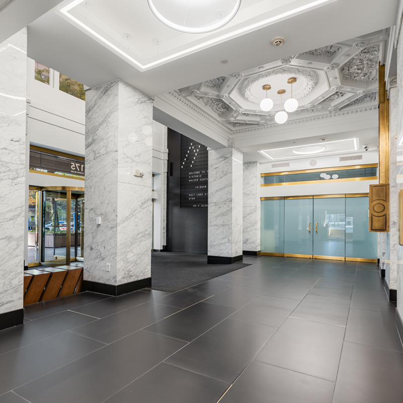 Lobby interior of Walker Center