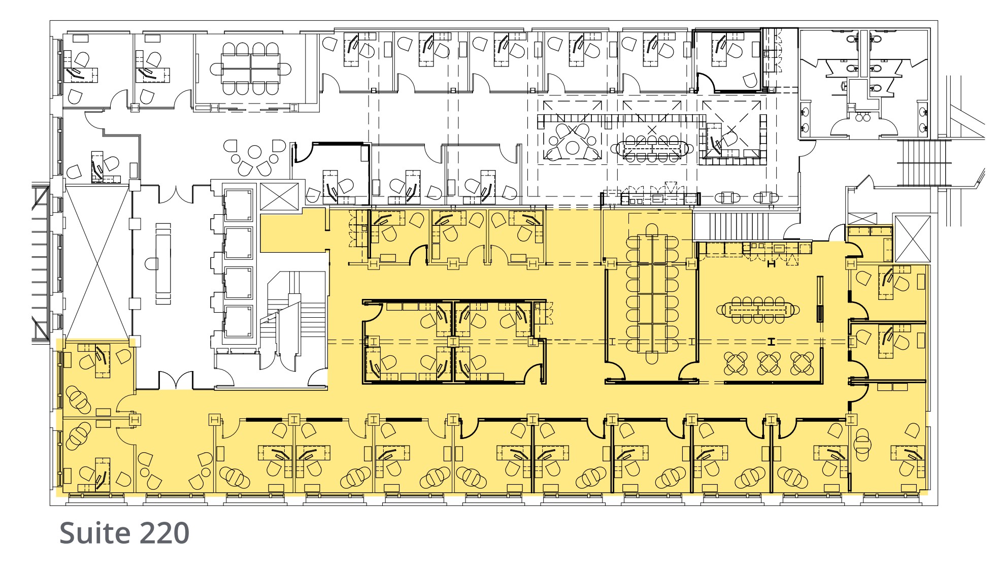 2nd Floor office space at Walker Center
