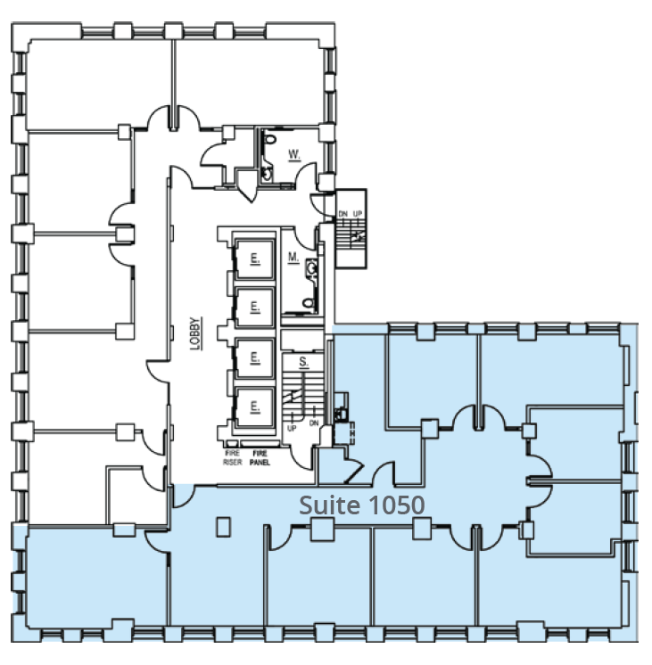 Office space for 11th Floor Suite 1100