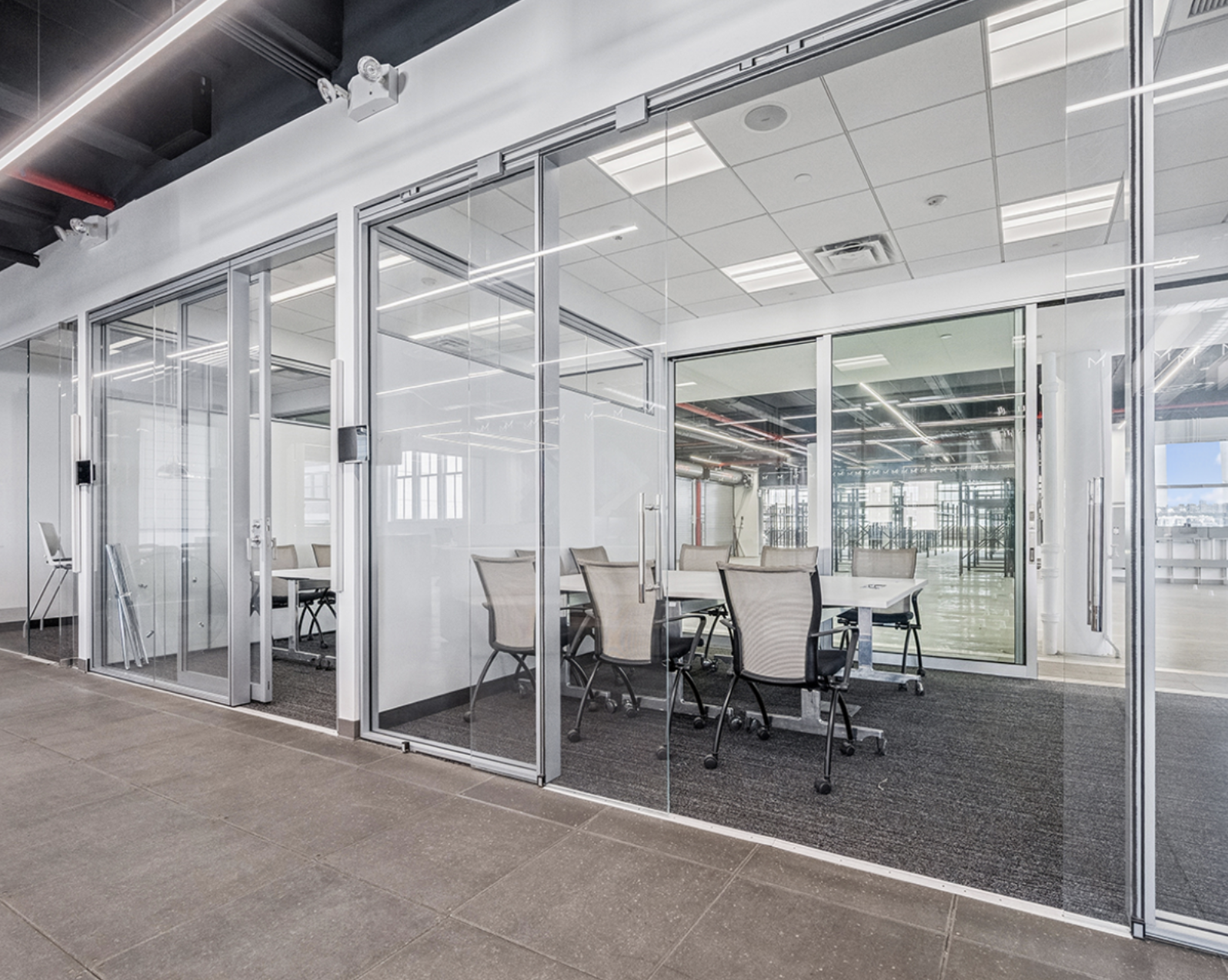 Bright full-floor workspace