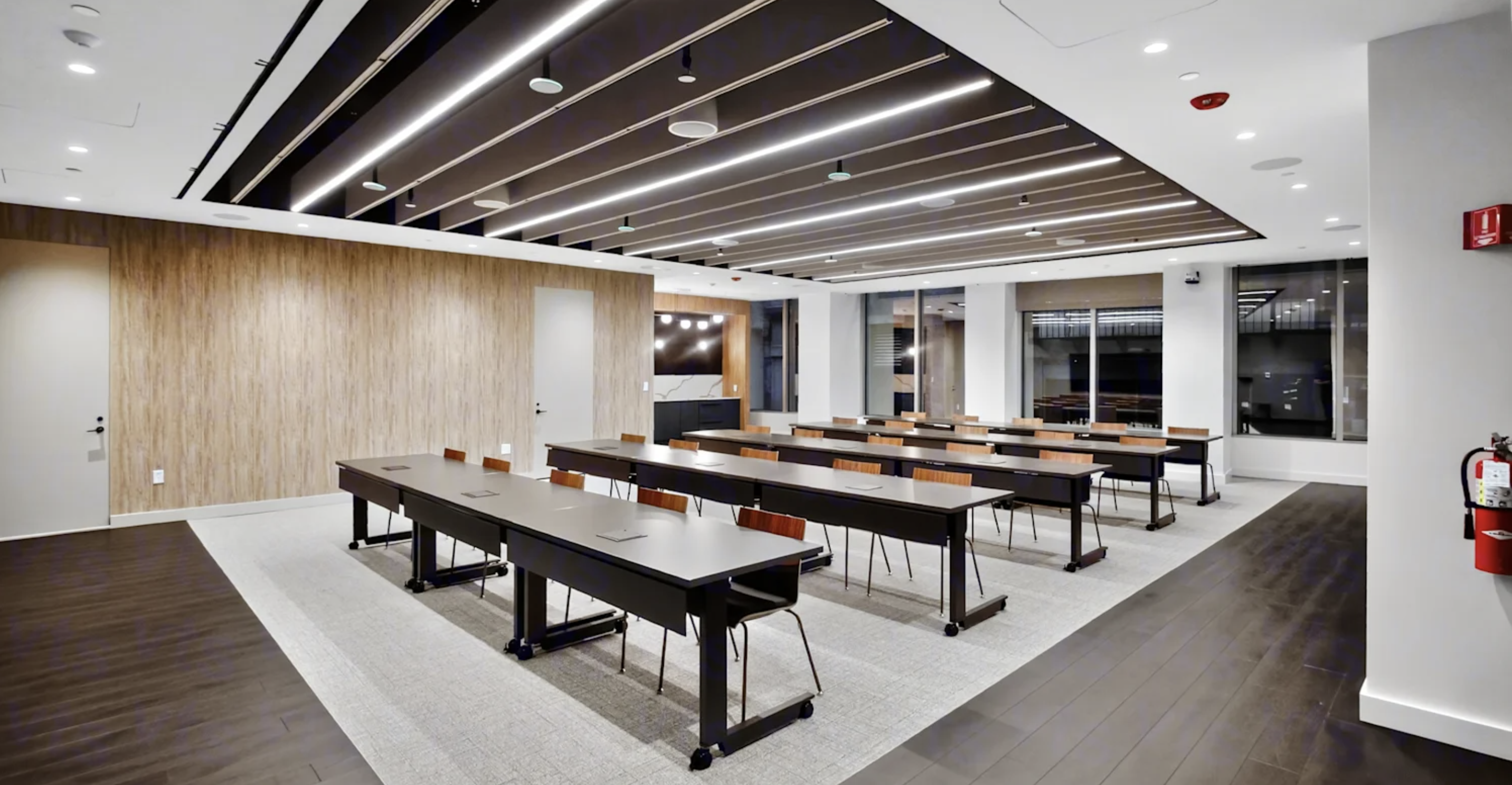 Building amenity space at 101 Arch Street