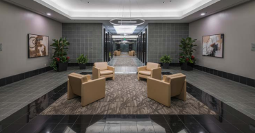 Shower and locker facilities at One Capital Center