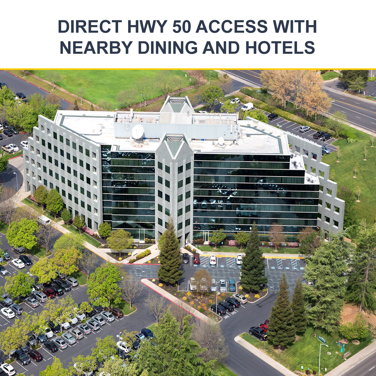 Exterior parking and access at One Capital Center