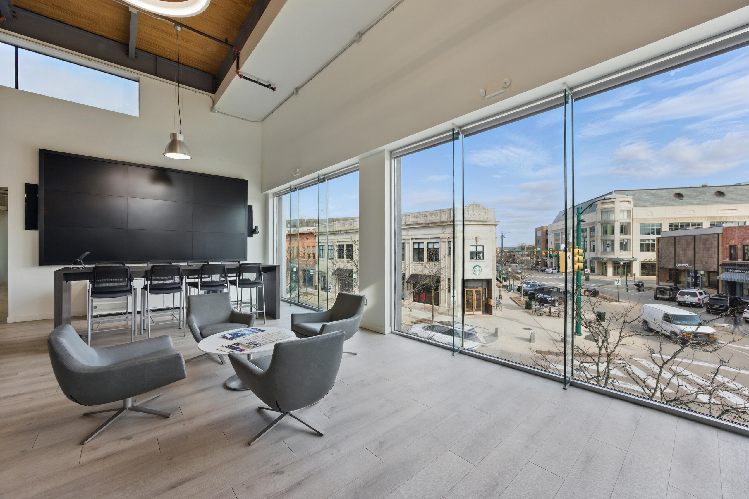 Interior modern office space