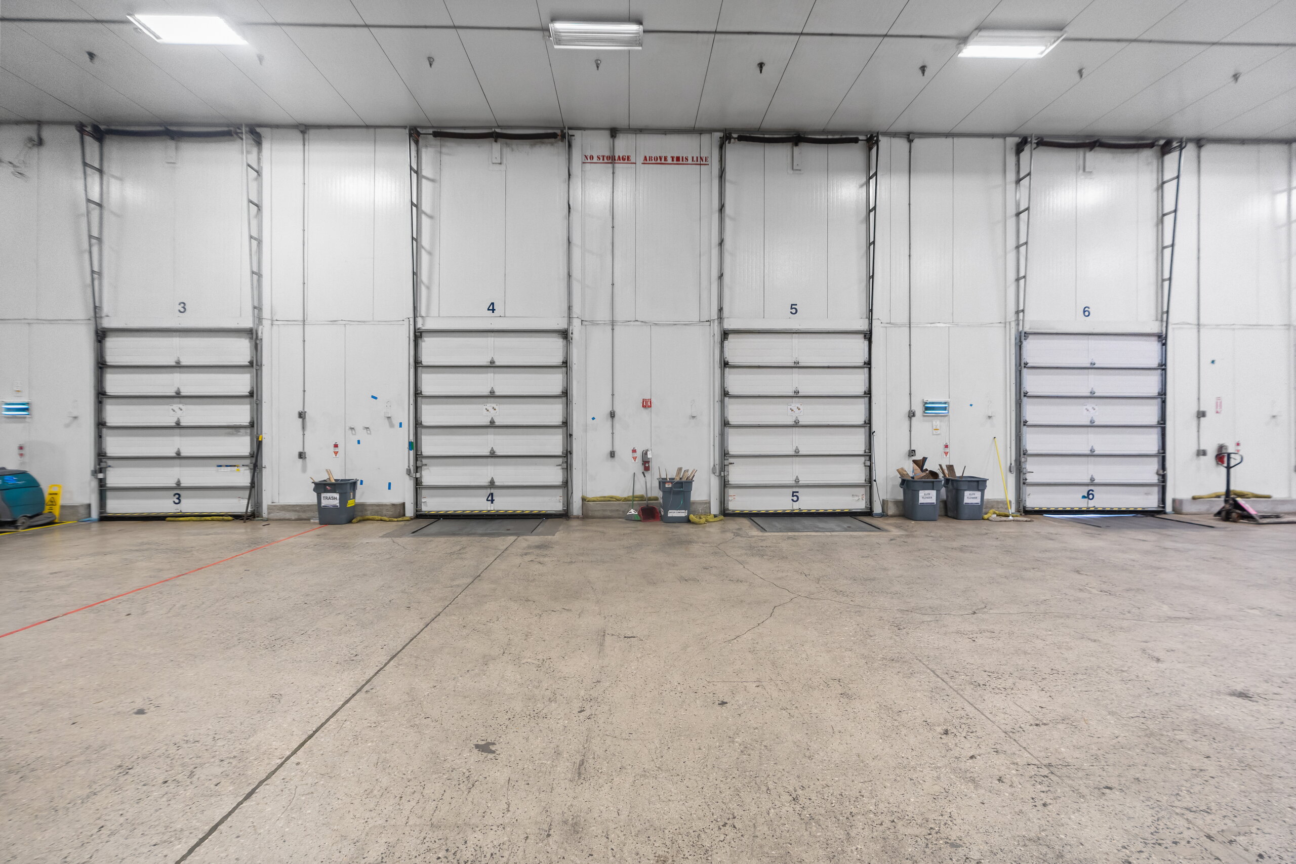 Loading docks and exterior warehouse