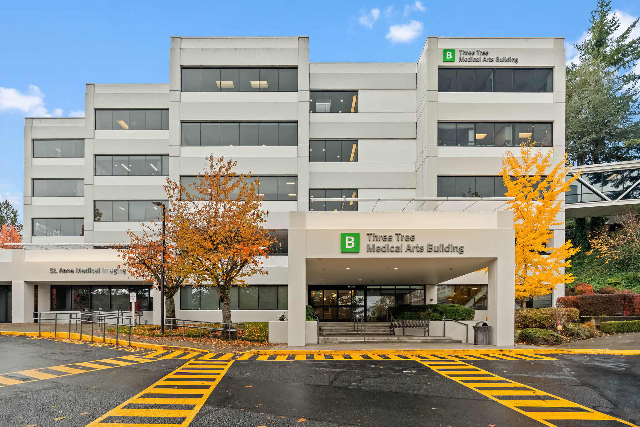 Front entrance of Three Tree Medical Arts Building