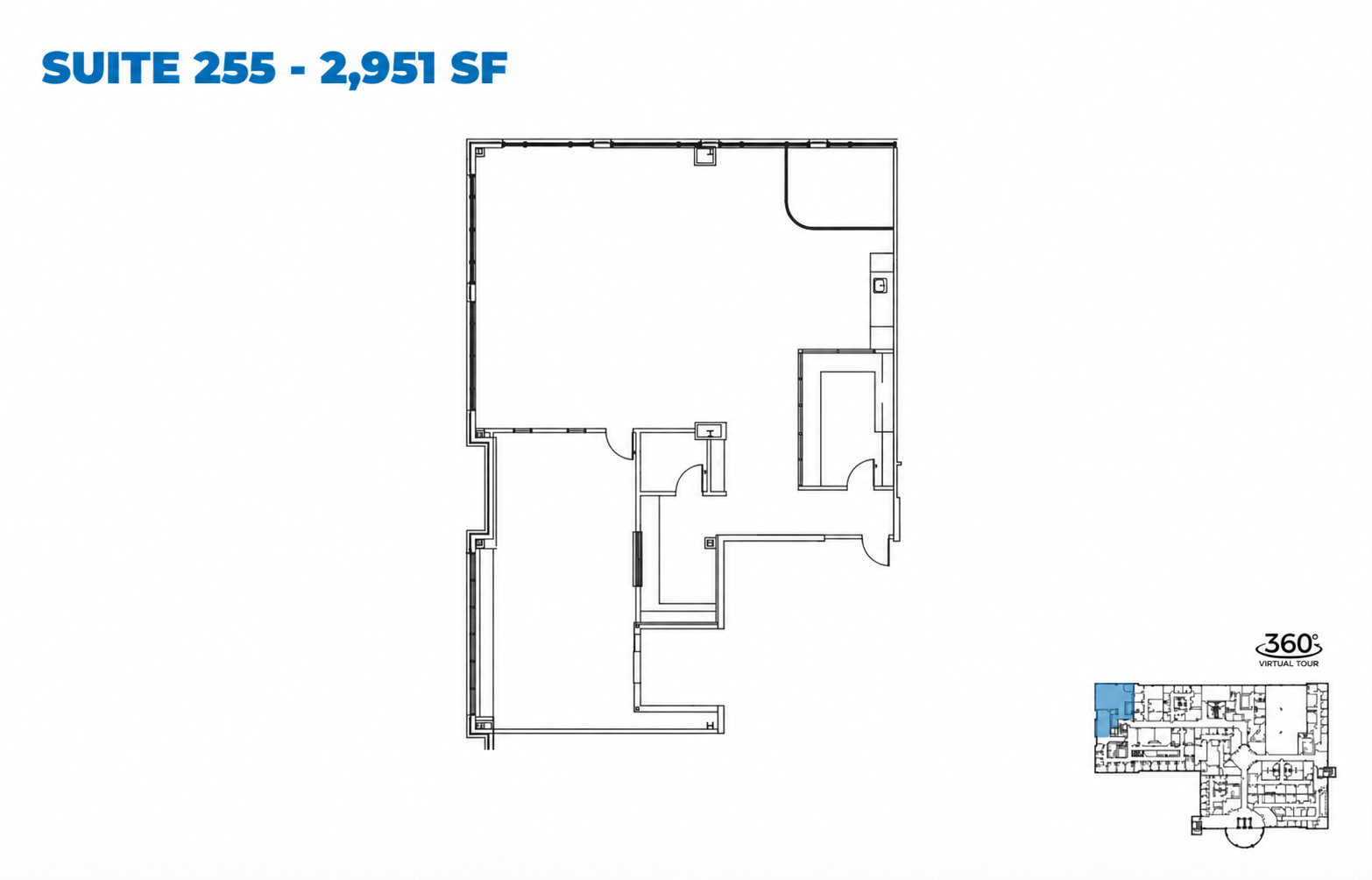 Contemporary office space of Suite 250