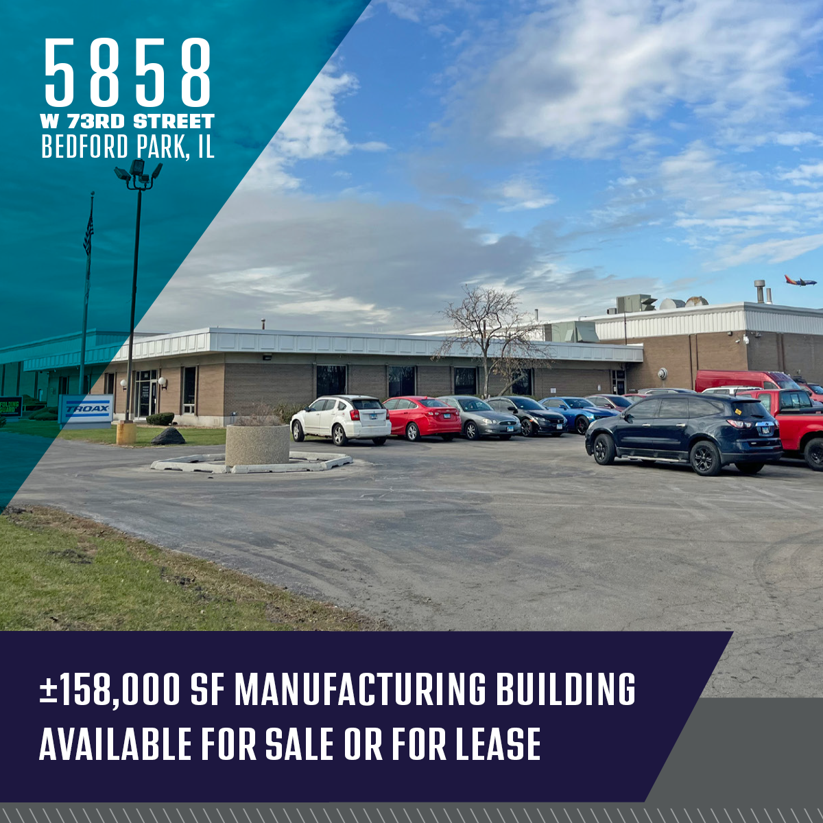 Exterior view of 5858 W 73rd St, Bedford Park building