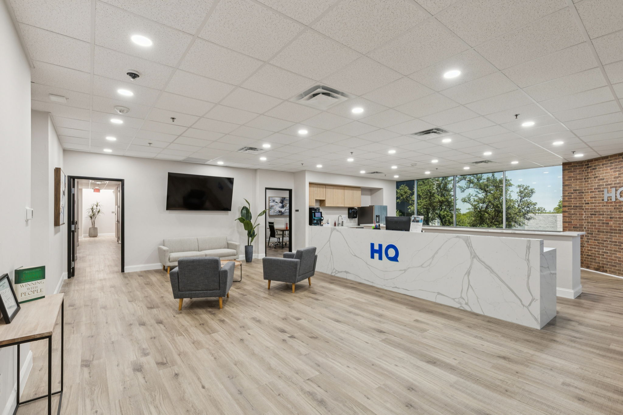 Reception area at Belt Line Office Park
