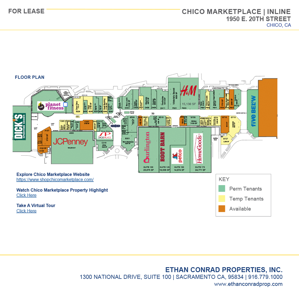 Chico Marketplace floor plan