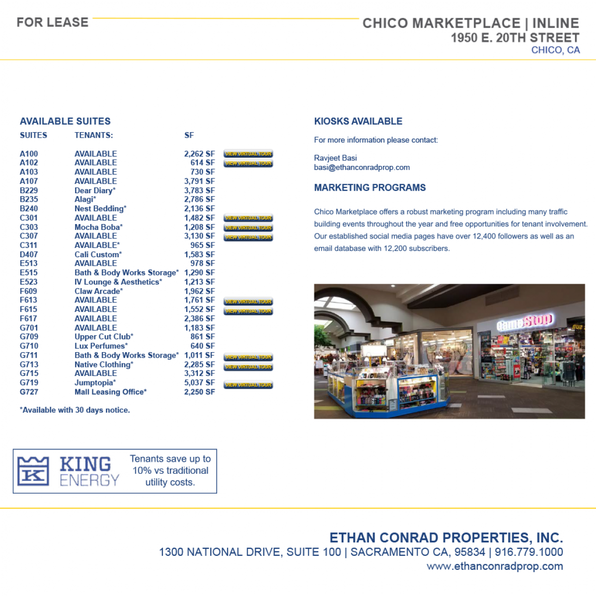 Exterior of Chico Marketplace