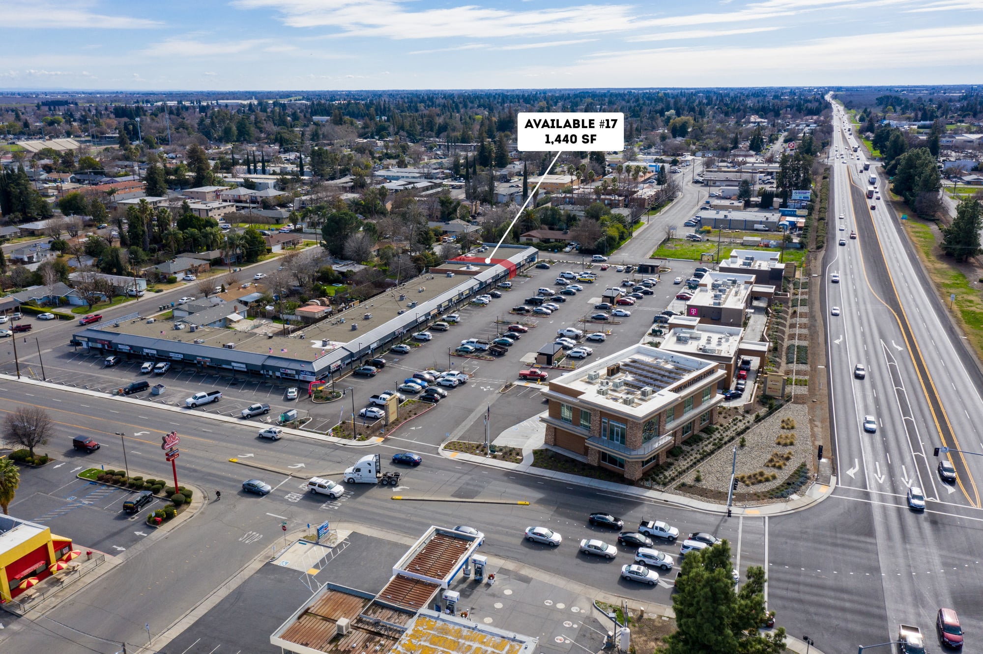 Aerial view of Chico Marketplace