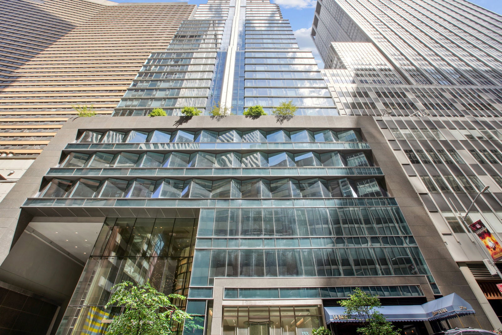 Exterior view of 133 West 52nd Street in Midtown Manhattan