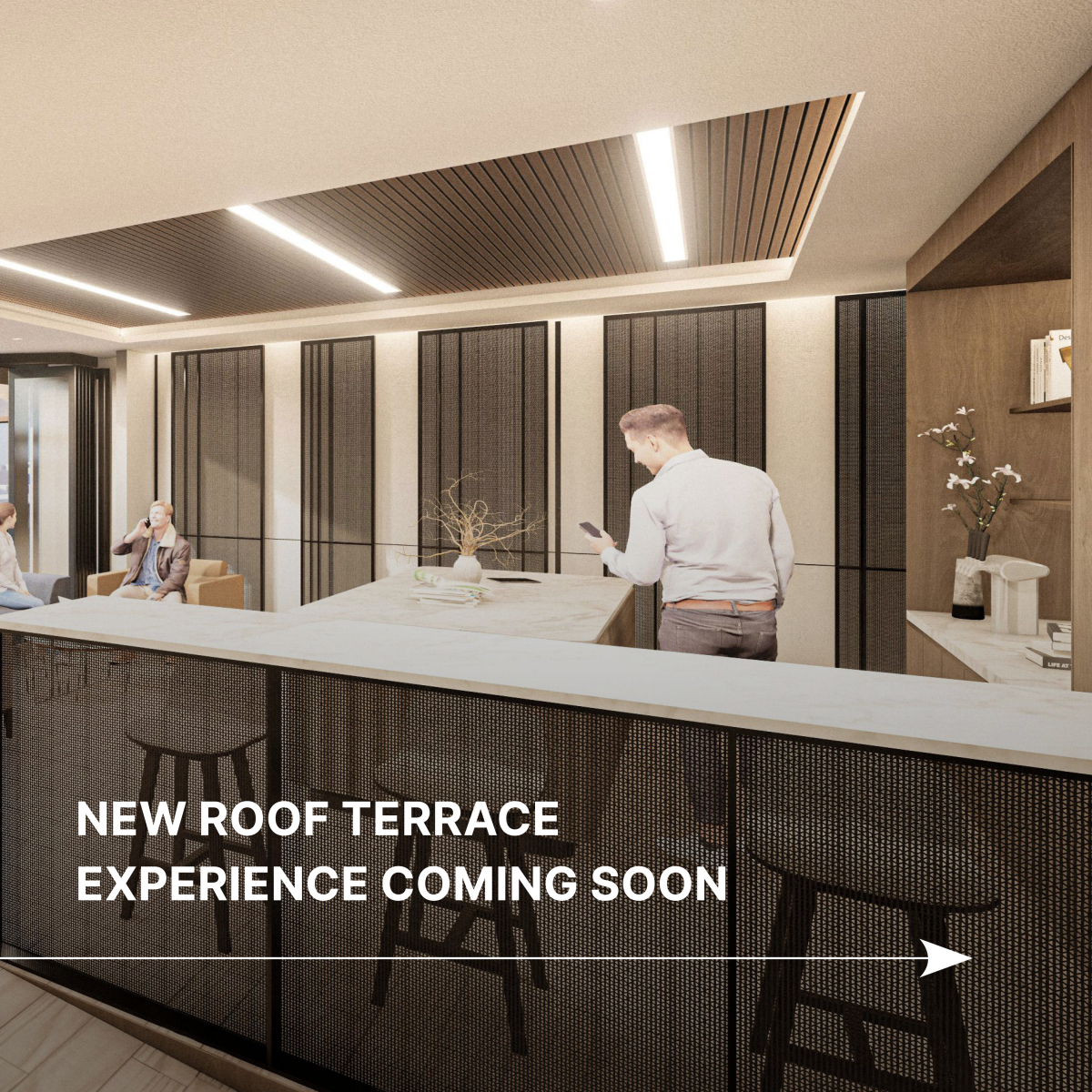 Rooftop hospitality space