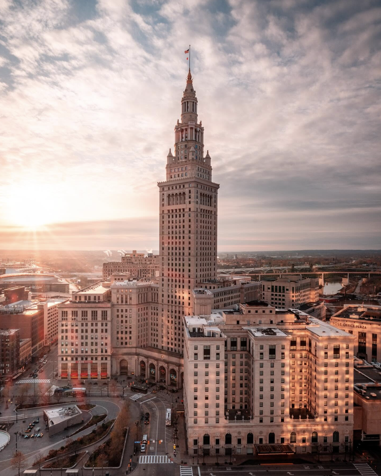Aerial view of Terminal Tower