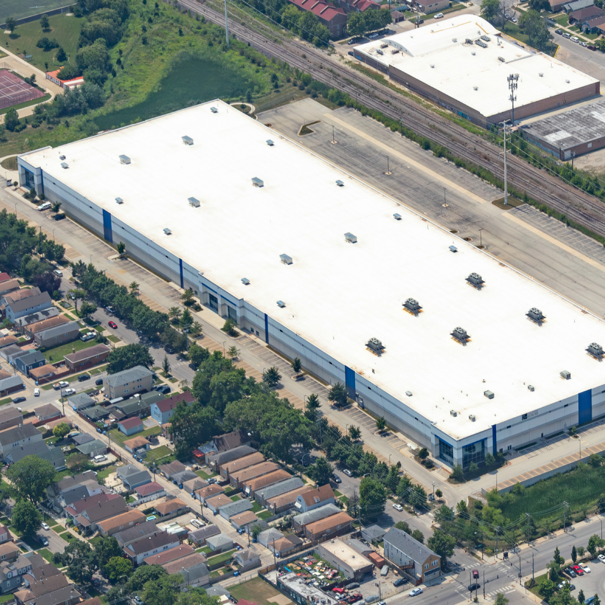 Aerial exterior view of the property