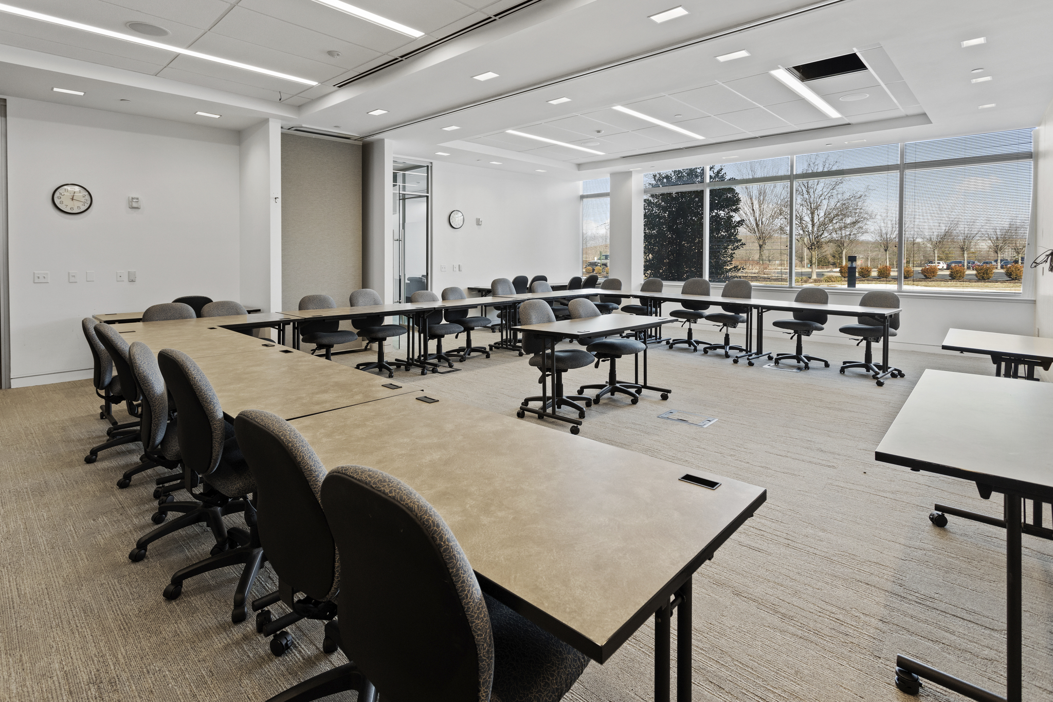 Amenity center seating area