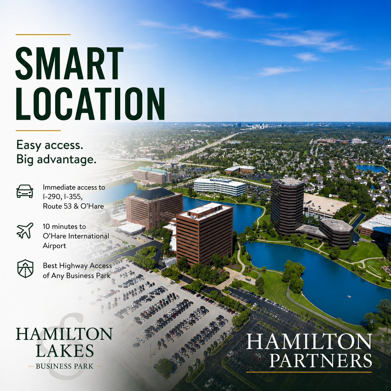 Hamilton Lakes campus from above