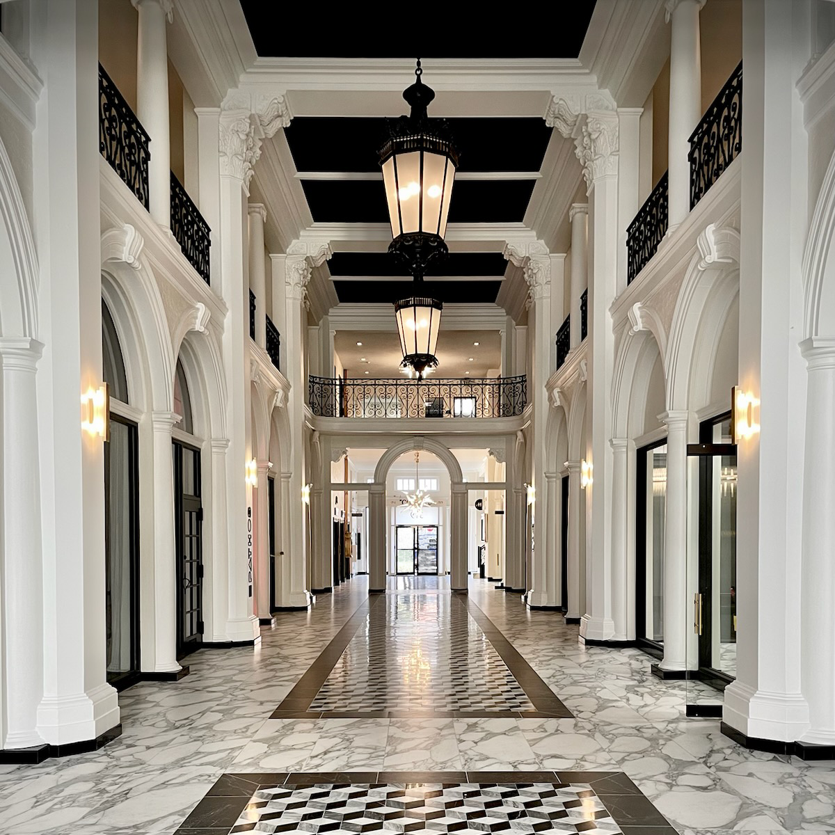 Lobby interior at Comeau