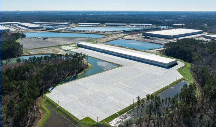 Aerial view of Morgan Lakes