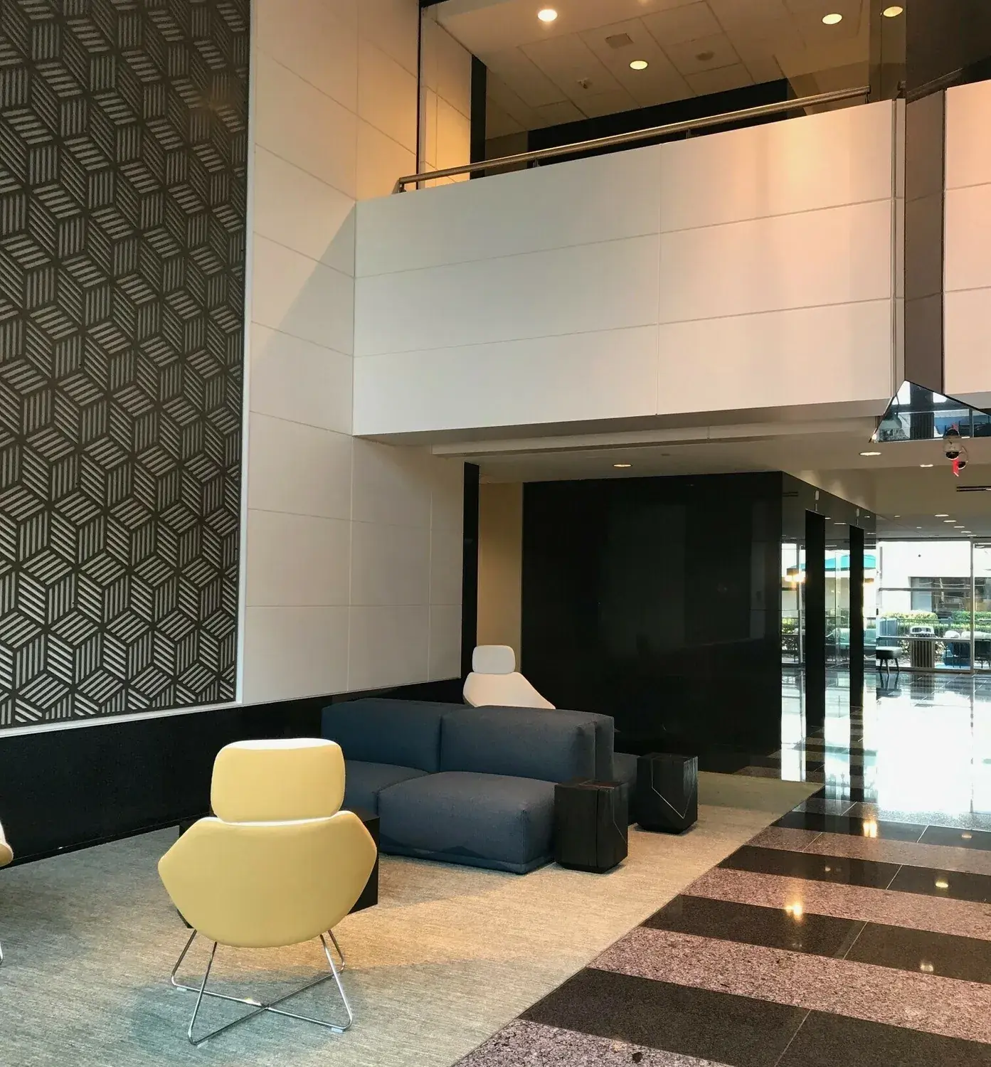 Modern lobby at Westwood Corporate Center